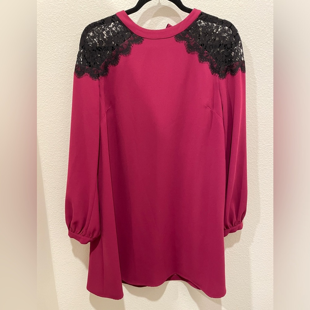 Cece a beautiful evening knee length lace shoulder dress Good for all occasions